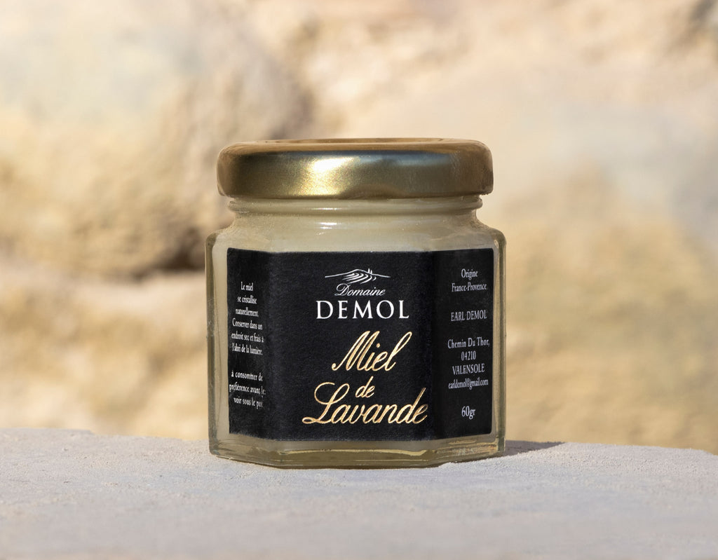 Petit pot de miel de lavande 60 g du Domaine Demol, format découverte